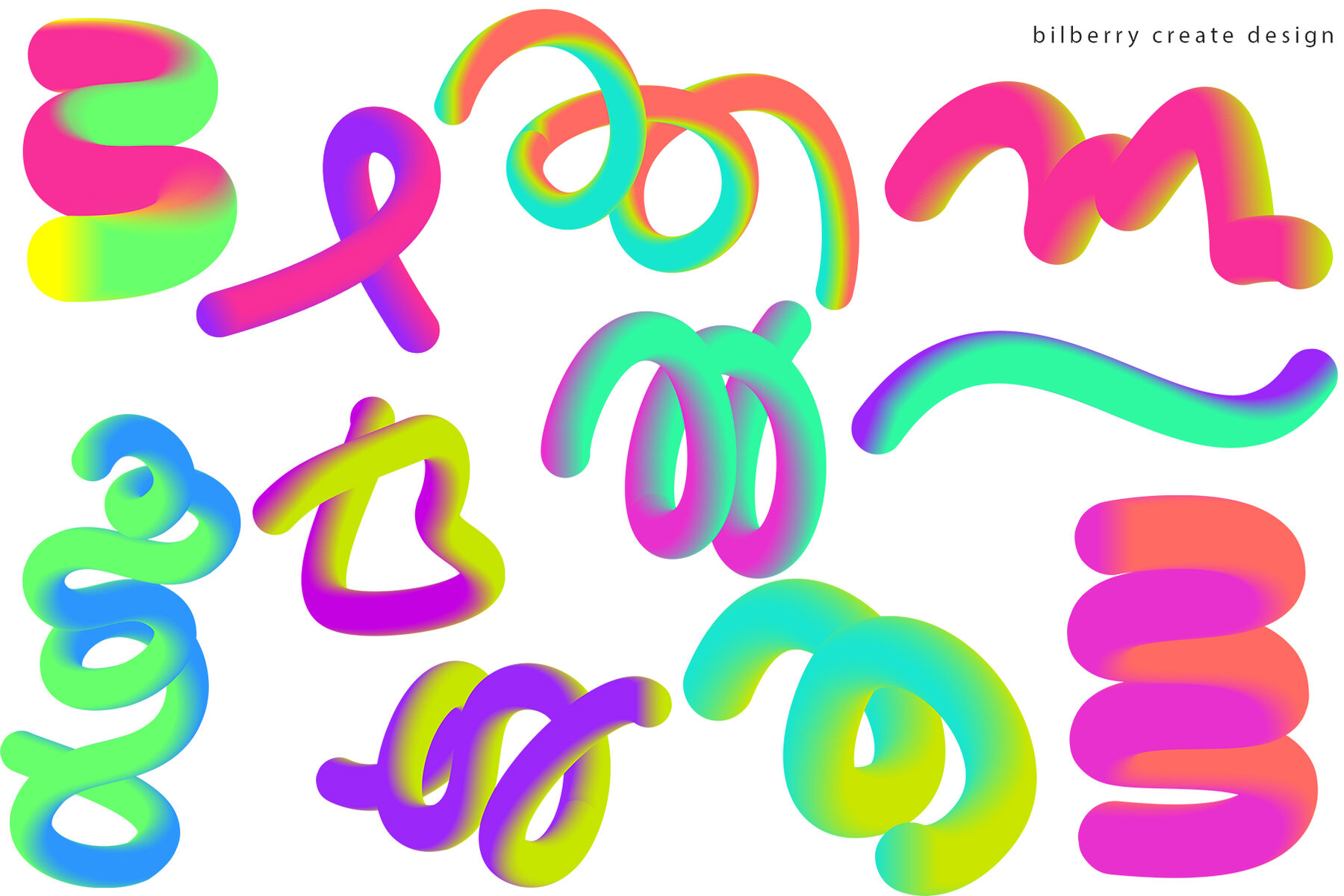 Abstract Forms 3D Gradient Shapes 15