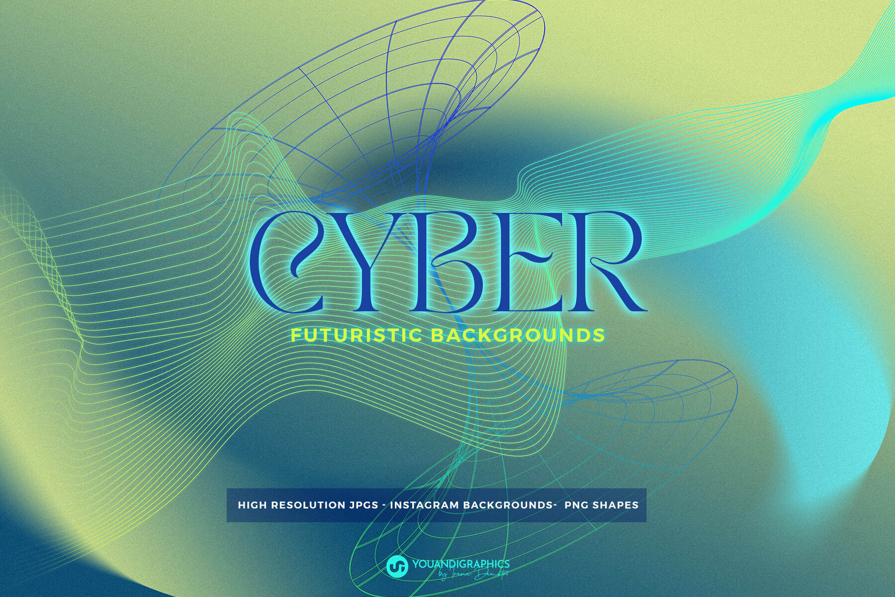 Cyber Futuristic Grainy Backgrounds 1