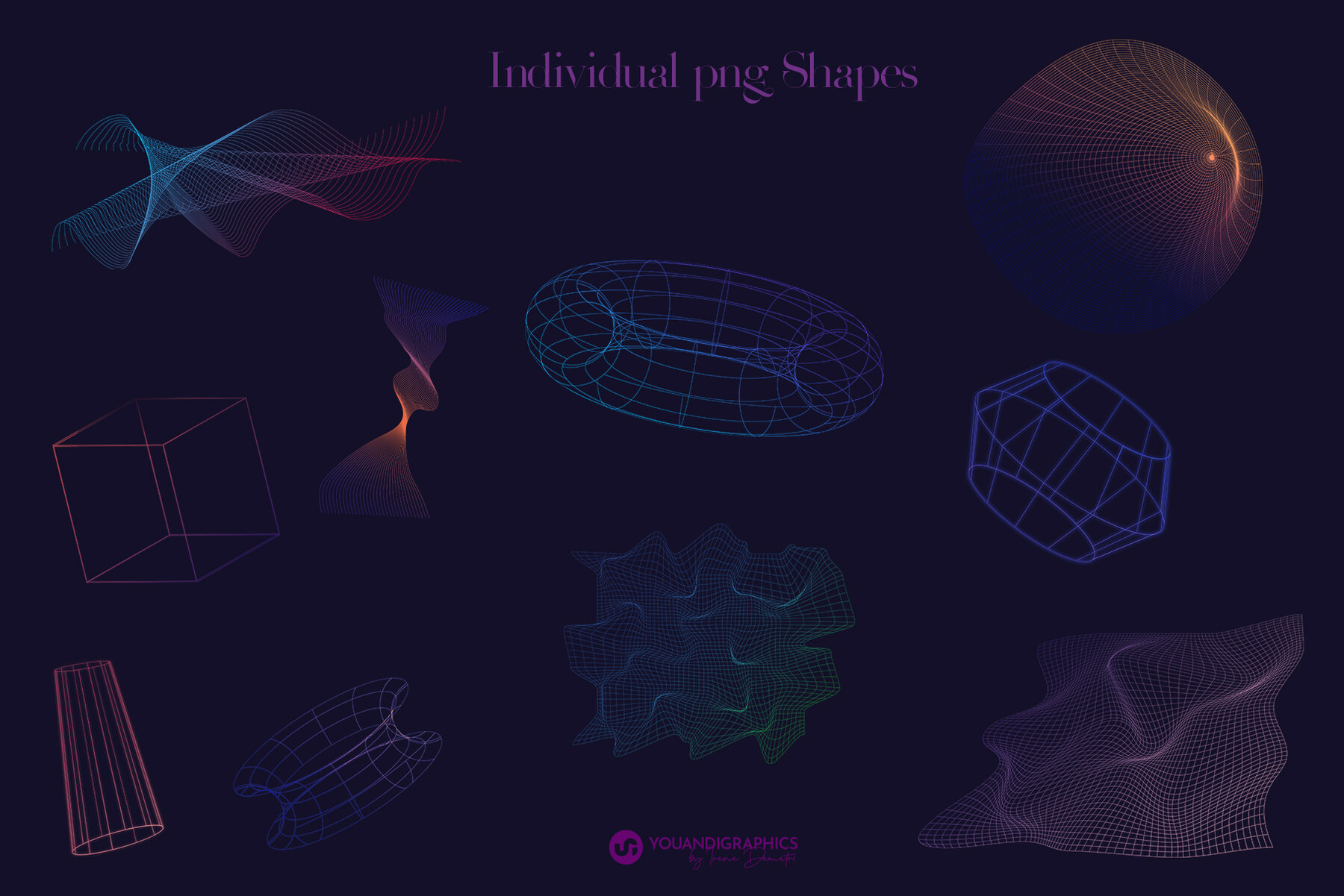 Cyber Futuristic Grainy Backgrounds 8