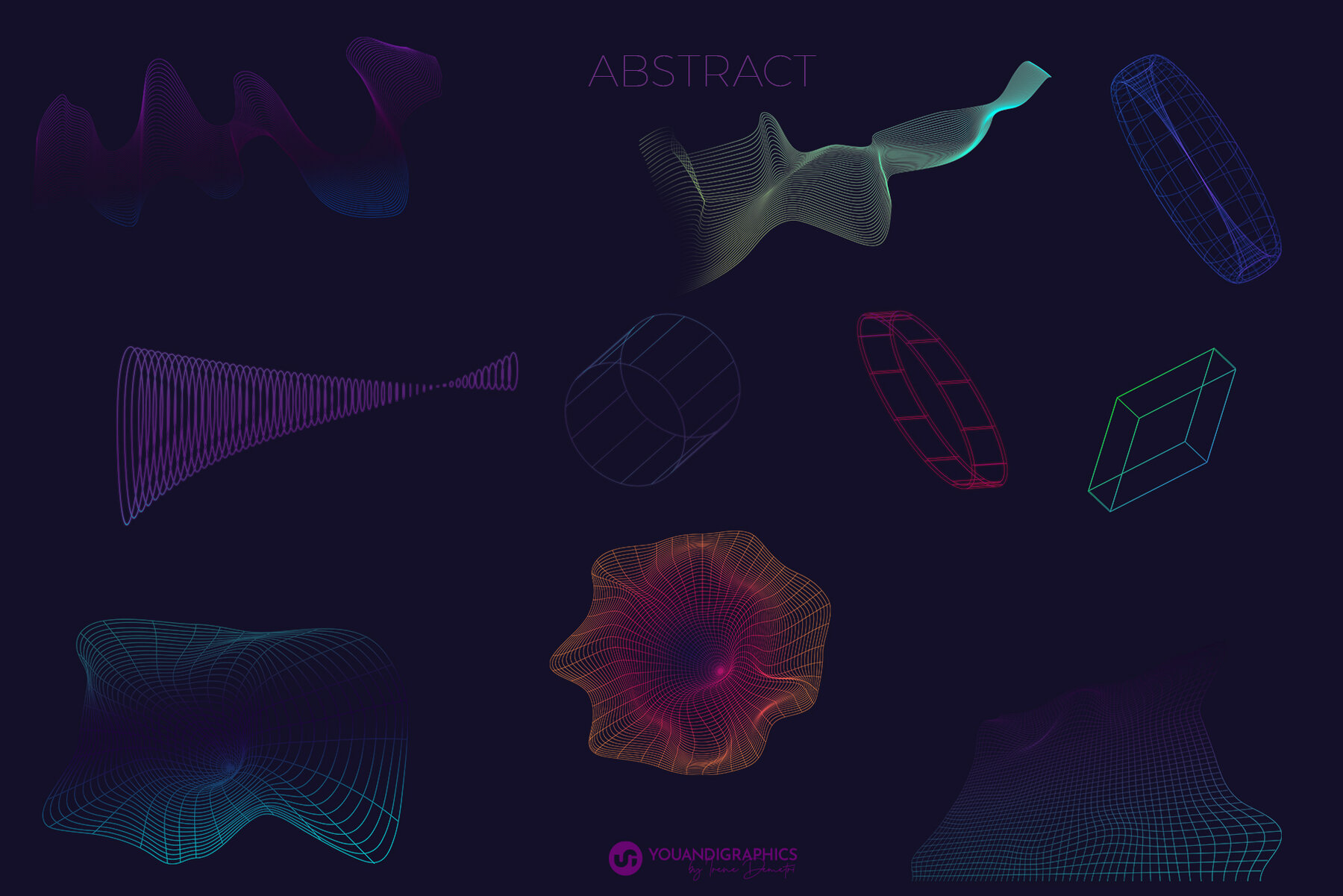 Cyber Futuristic Grainy Backgrounds 9