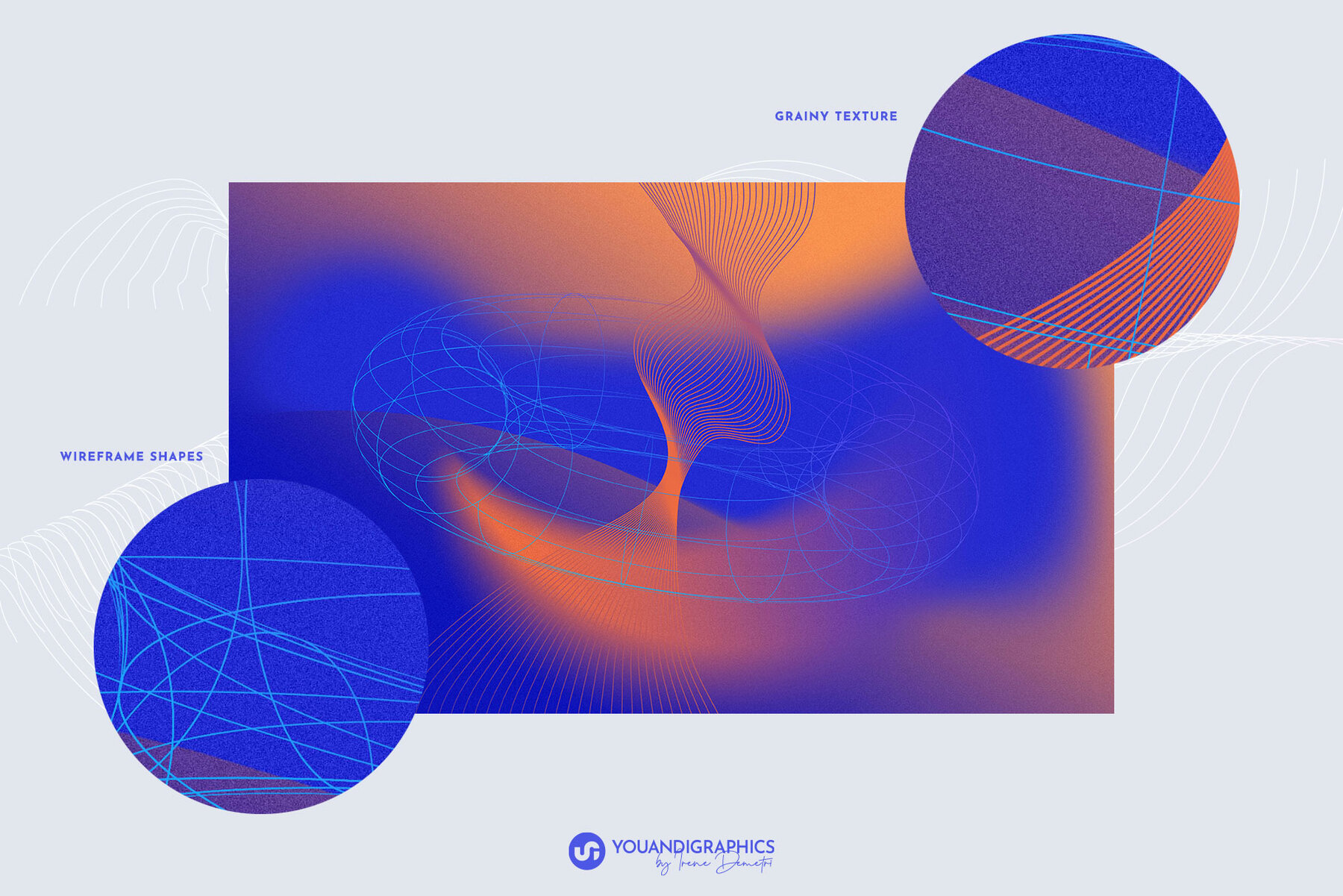 Cyber Futuristic Grainy Backgrounds 13