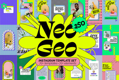 Neo Geo Instagram Templates