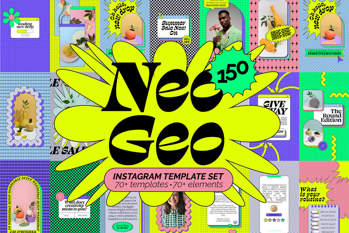 Neo Geo Instagram Templates 1