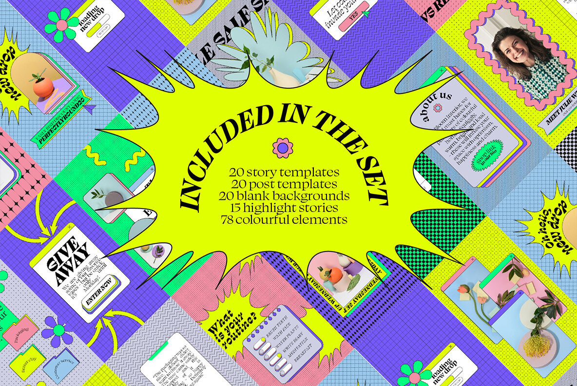 Neo Geo Instagram Templates 2