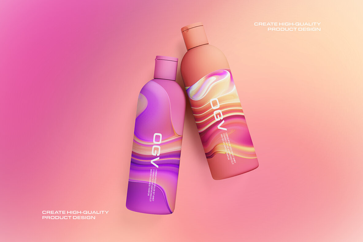 3D Gradient Abstract Shapes 5