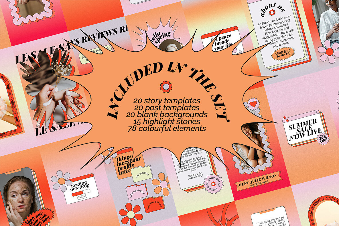 Skin Deep Instagram Templates 2