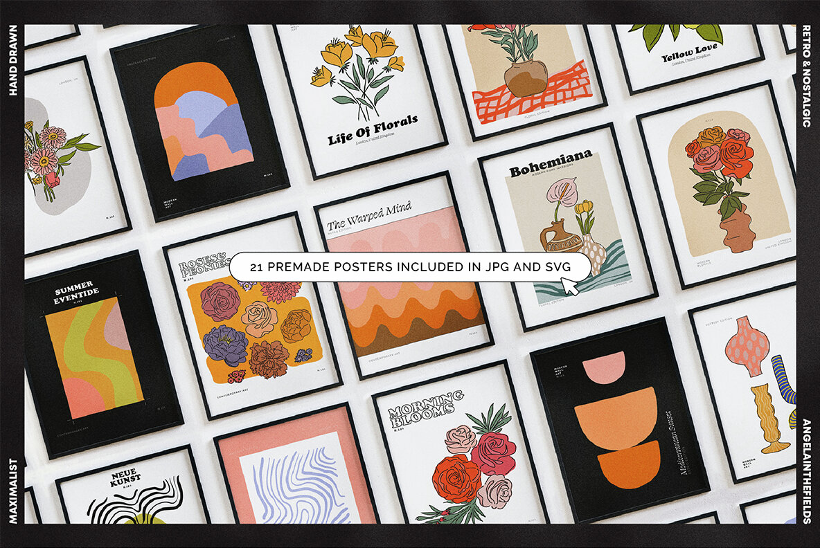 Sketchy Spring Floral Vector Clipart 5