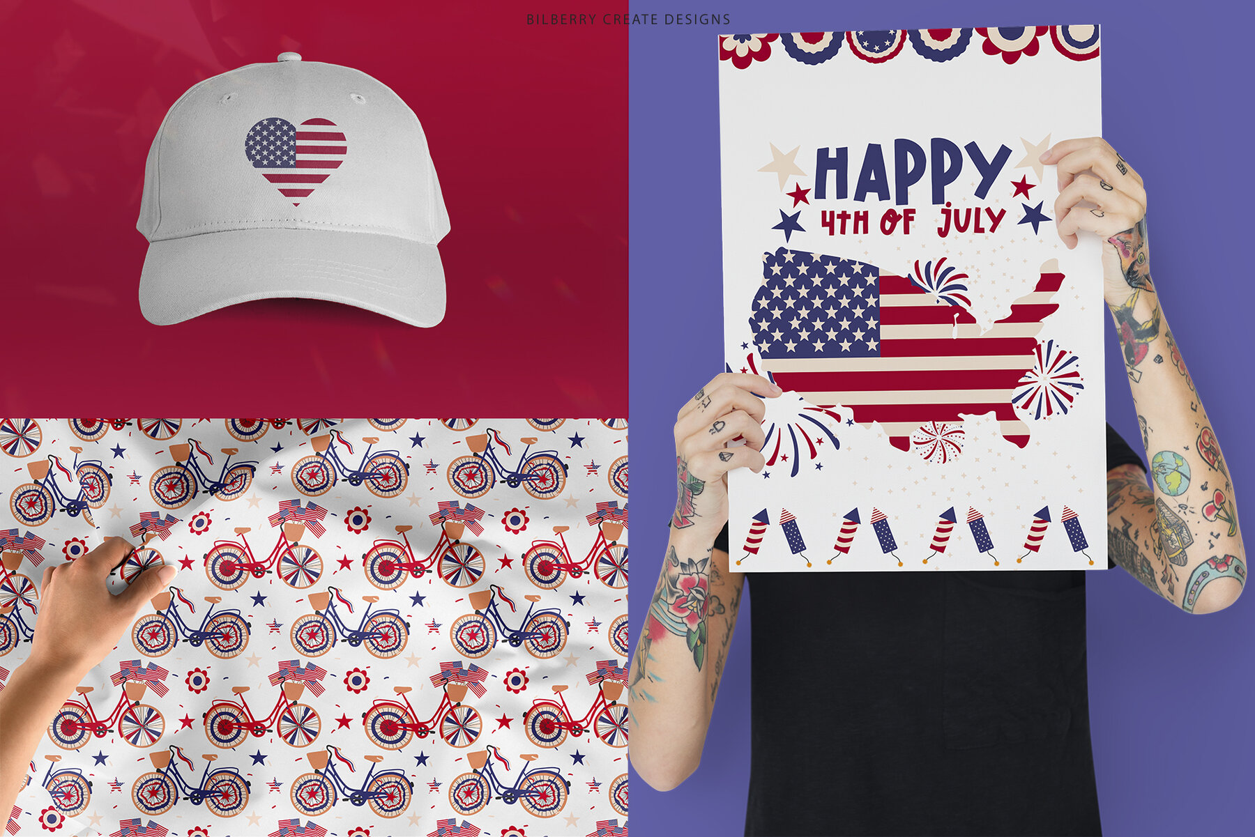 Happy 4th July  Independence Day Set 8