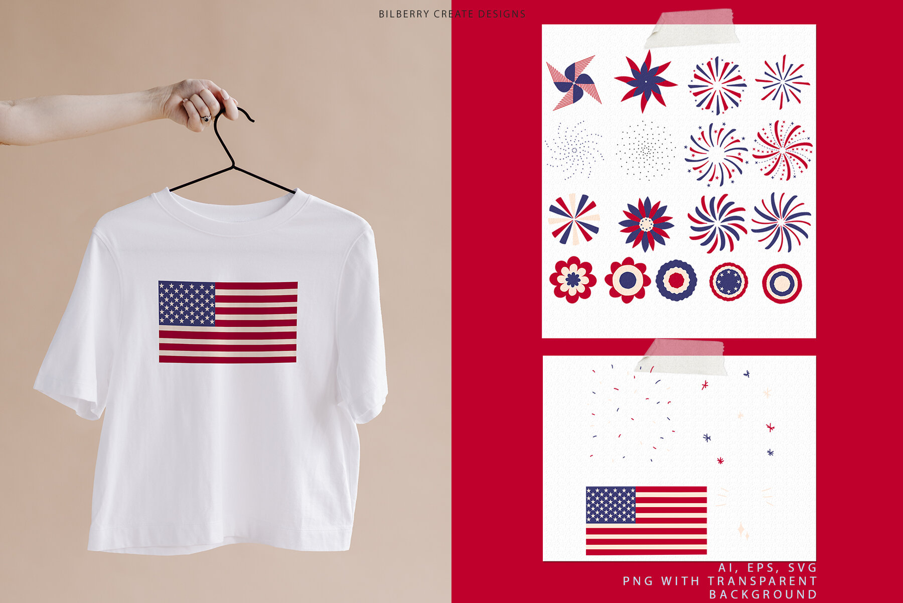 Happy 4th July  Independence Day Set 14