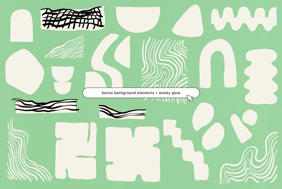 Brushed Spring Floral Vector Clipart 4