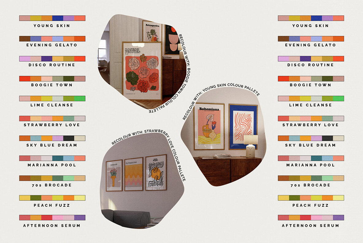 Brushed Spring Floral Vector Clipart 5