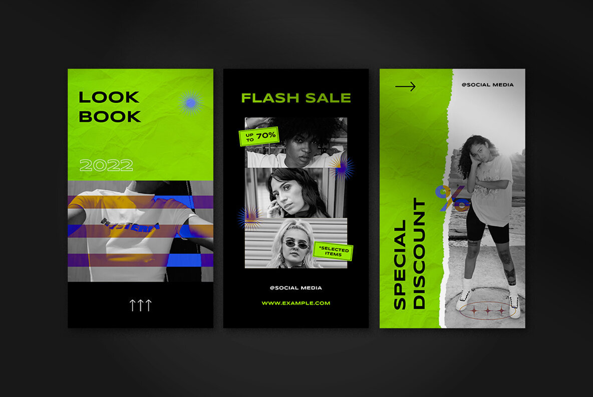 Green Hypebeast Fashion Instagram Pack 5