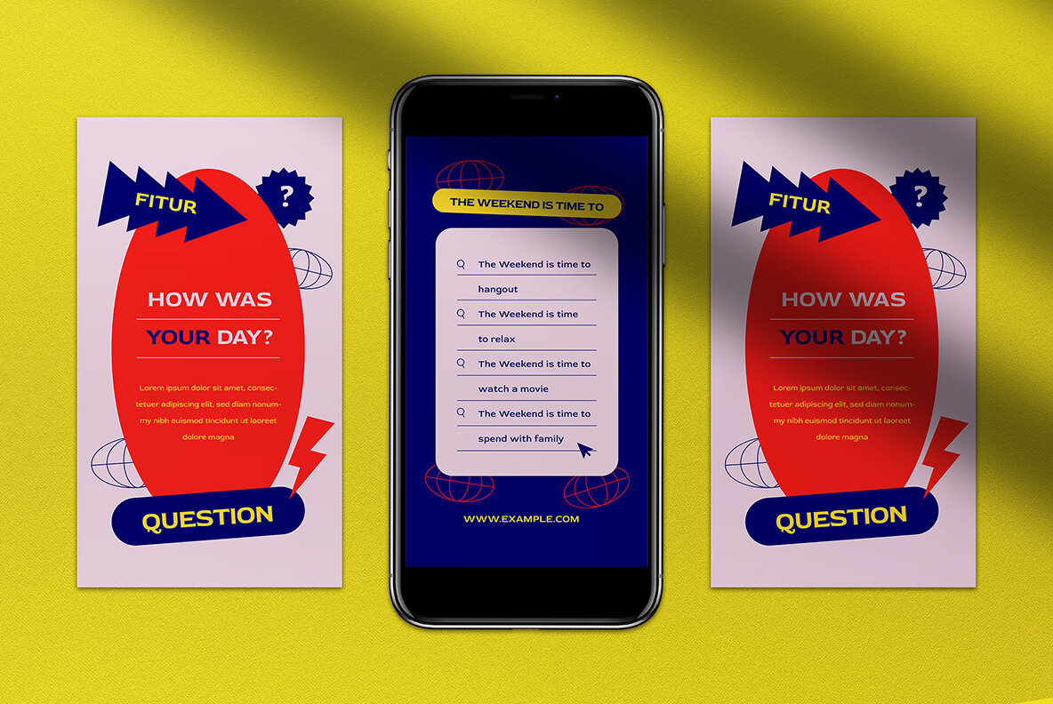 Red Pop Culture Fashion Instagram Pack 6