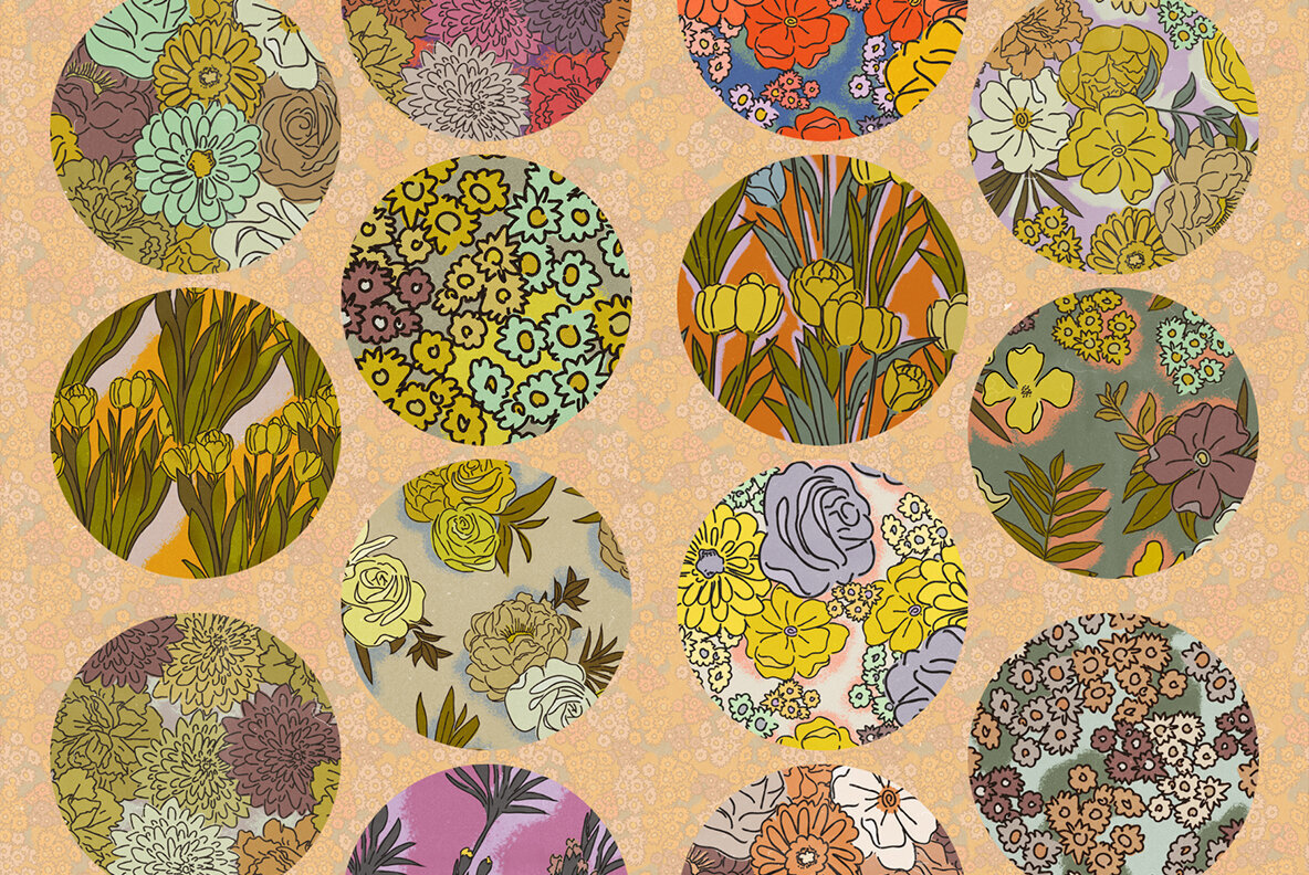 Floral Sketchbook Pattern Set 5