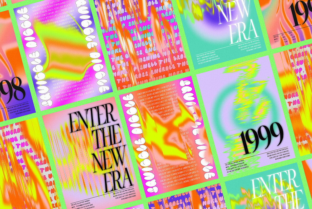 Bleached Gradient Set 4