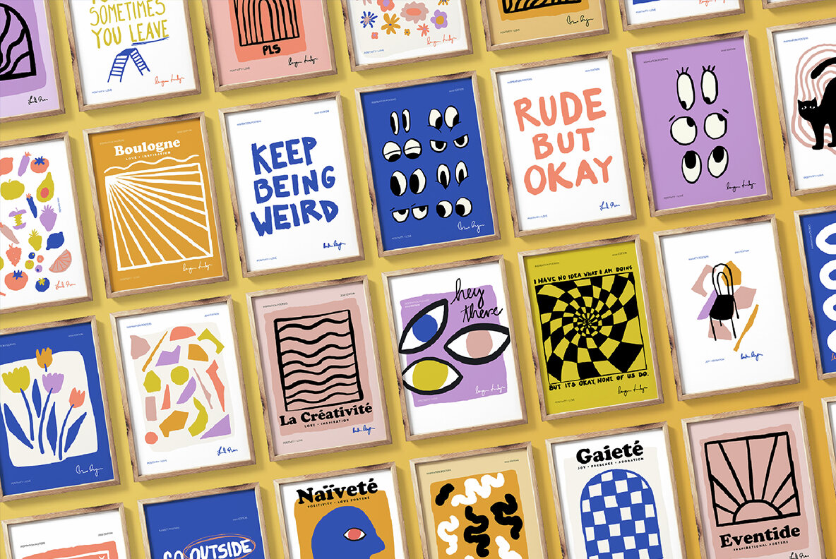 Naive Library Vector Clipart and Posters 6