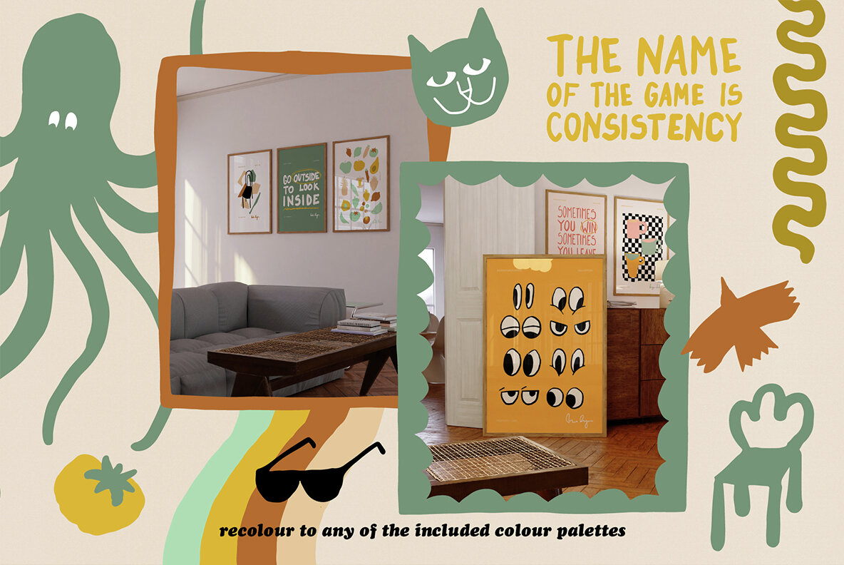 Naive Library Vector Clipart and Posters 8