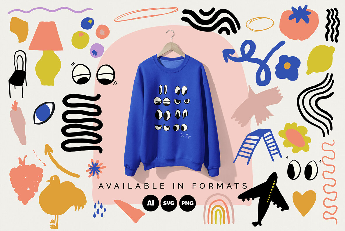 Naive Library Vector Clipart and Posters 11