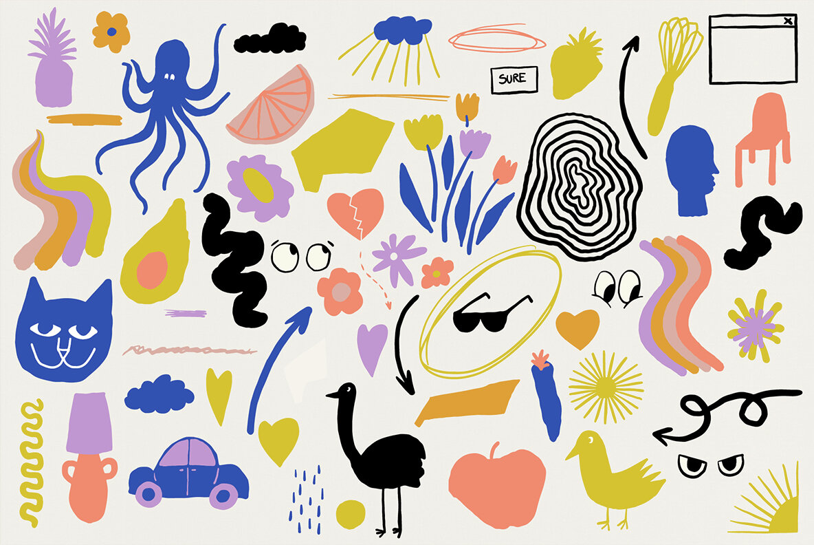 Naive Library Vector Clipart and Posters 12