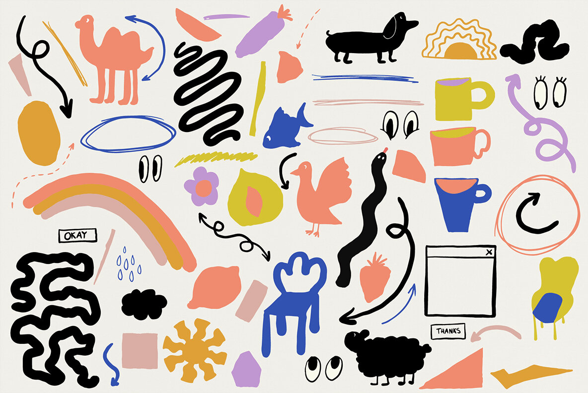 Naive Library Vector Clipart and Posters 15