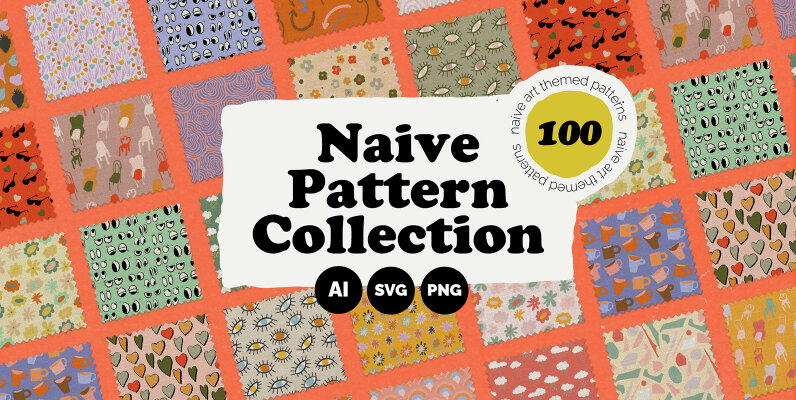 100 Naive Vector Patterns Collection