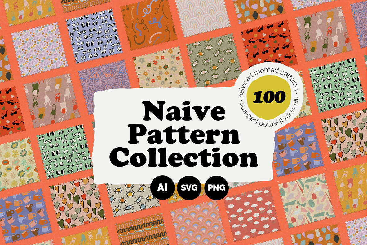 100 Naive Vector Patterns Collection 1