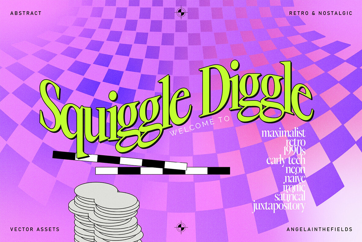 Postmodern Squiggle Vector Clipart 2