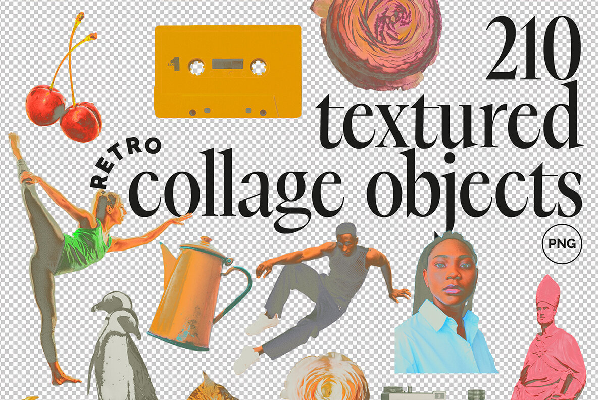 90s Collage Low Ink Kit 3