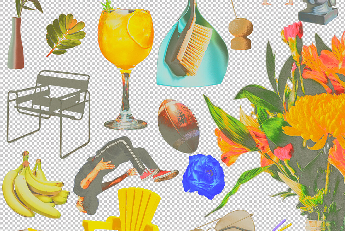 90s Collage Low Ink Kit 15