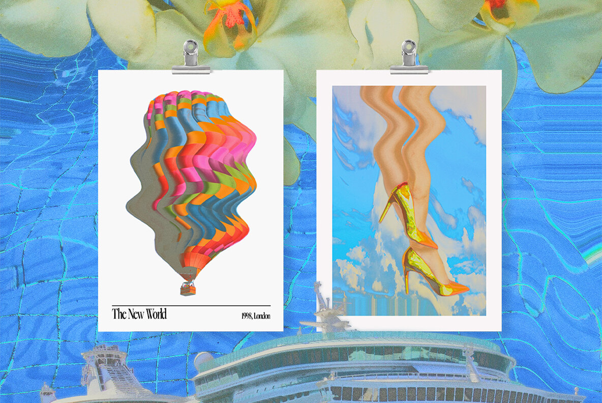 90s Collage Low Ink Kit 17