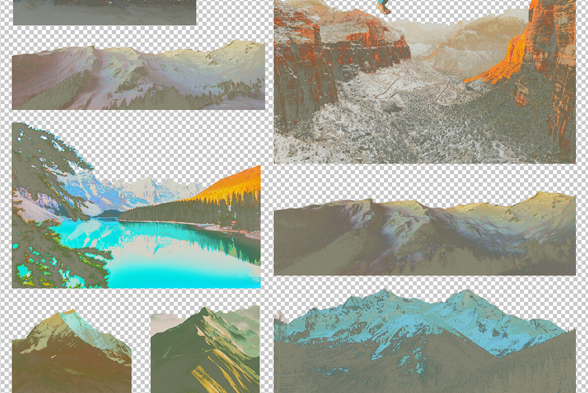 90s Collage Low Ink Kit 18