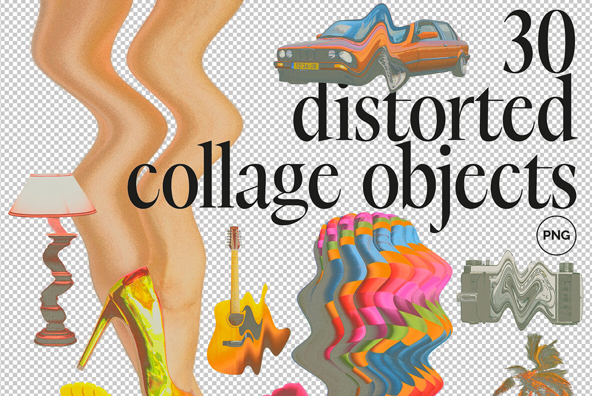 90s Collage Low Ink Kit 19