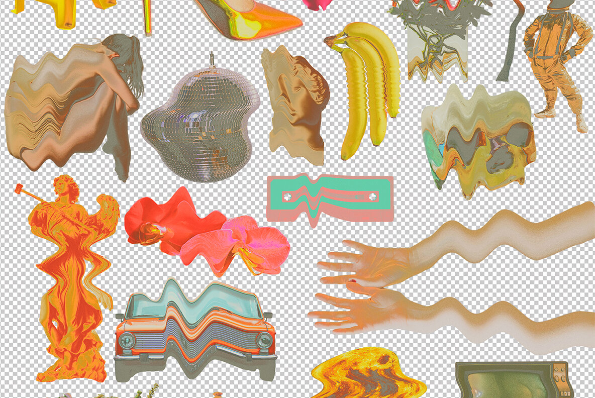 90s Collage Low Ink Kit 20