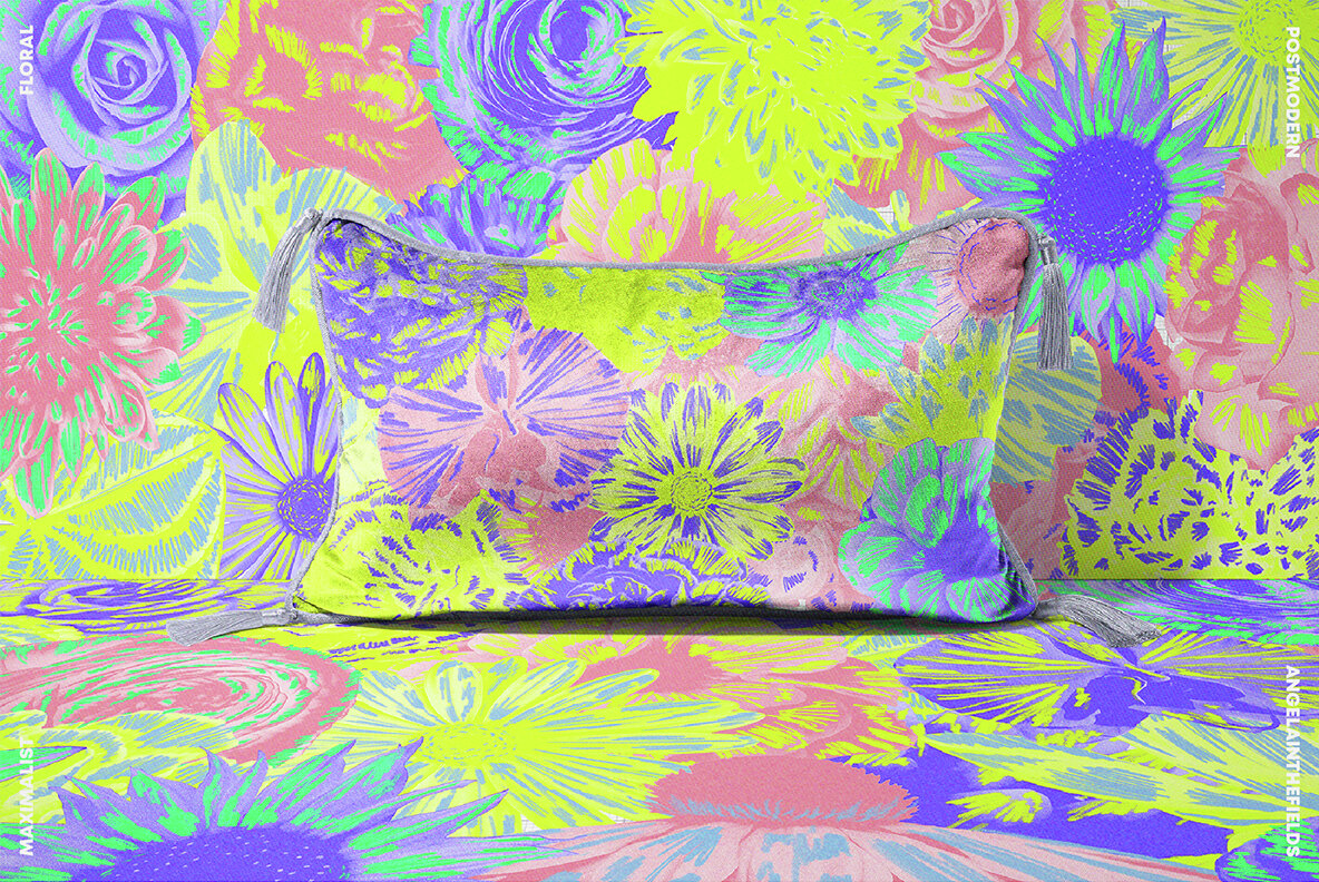 80s Maximalist Floral Clipart 9