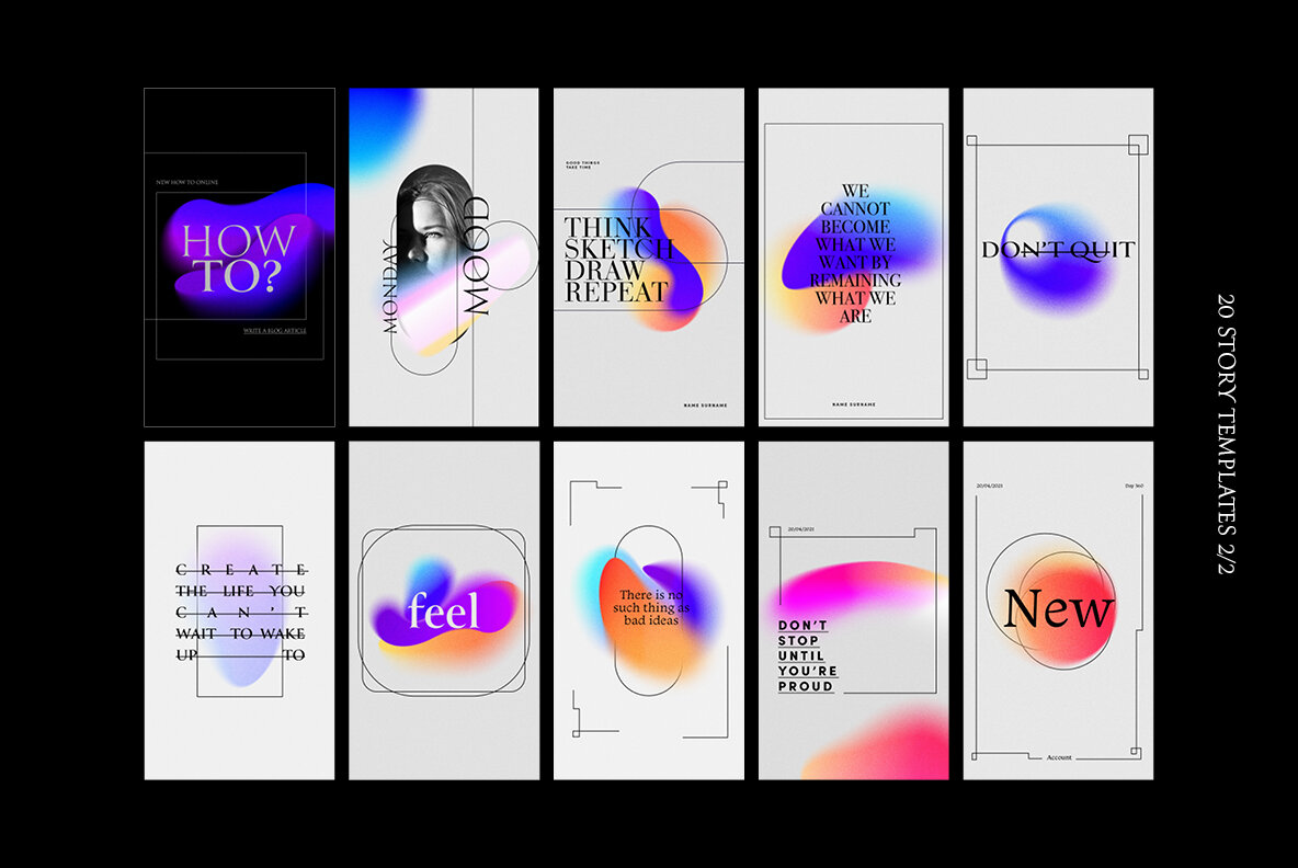 Chroma Grainy Instagram Template 6