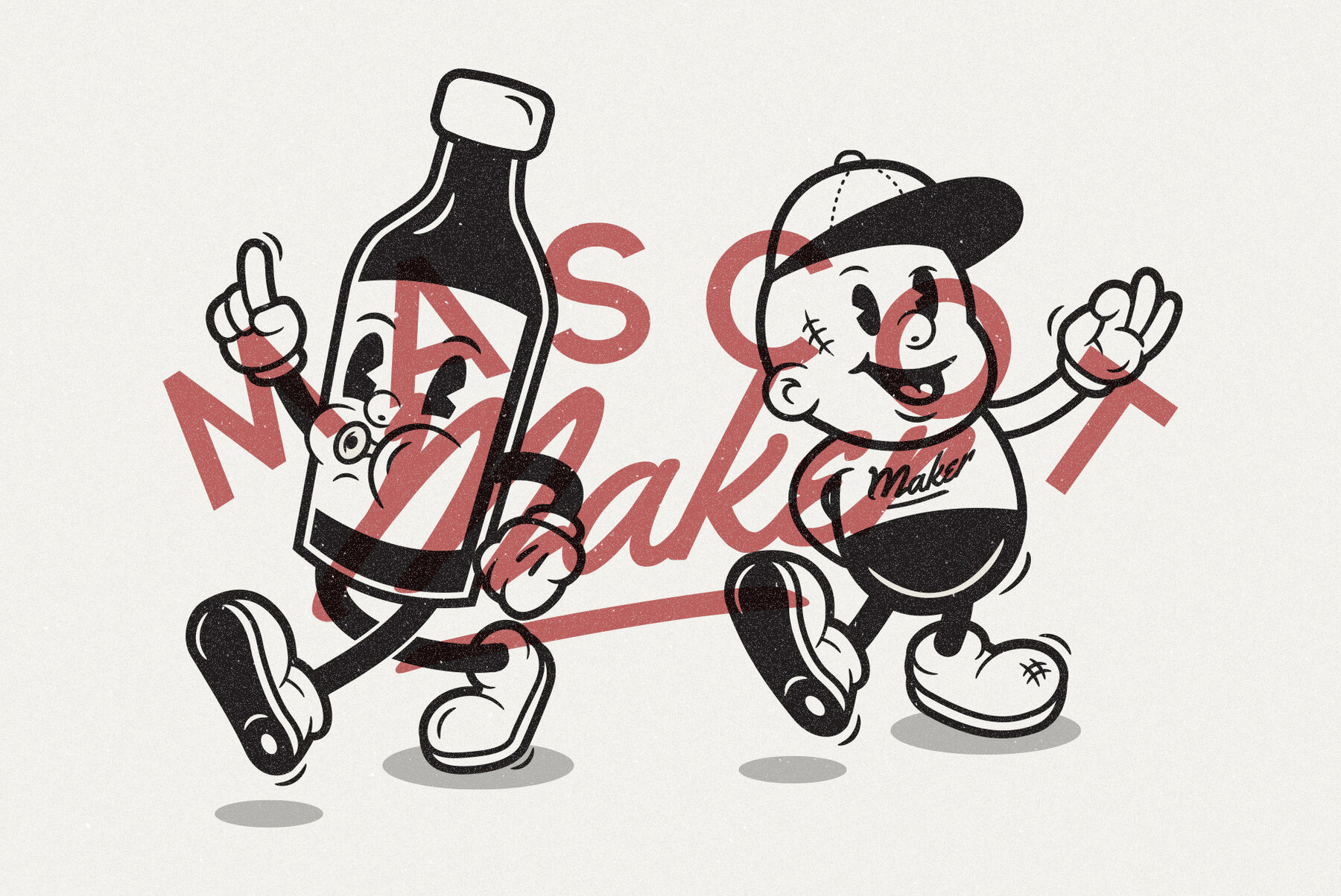 Mascot Maker   Vintage Vector Character Toolkit 14