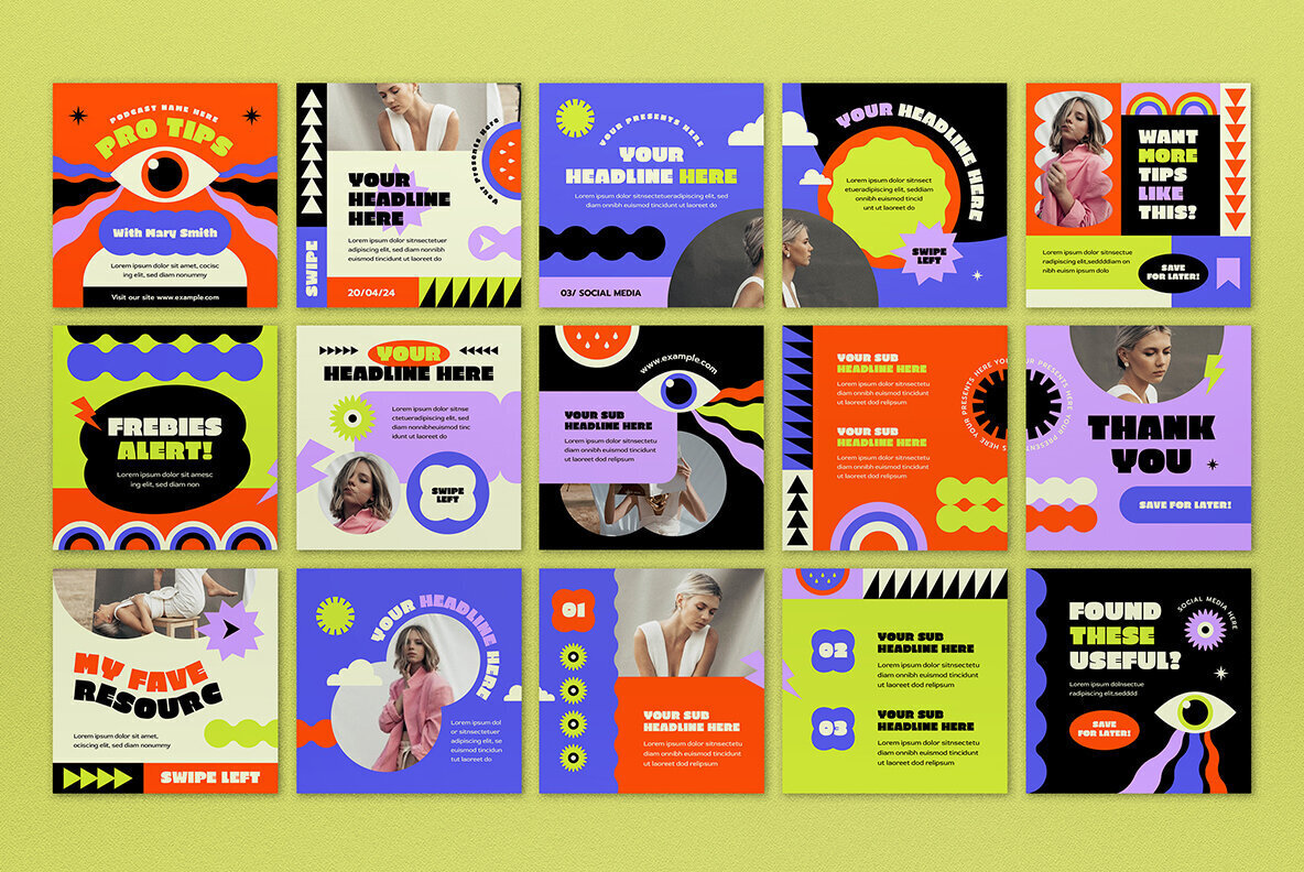 Blue 70s Summer Instagram Carousel 3