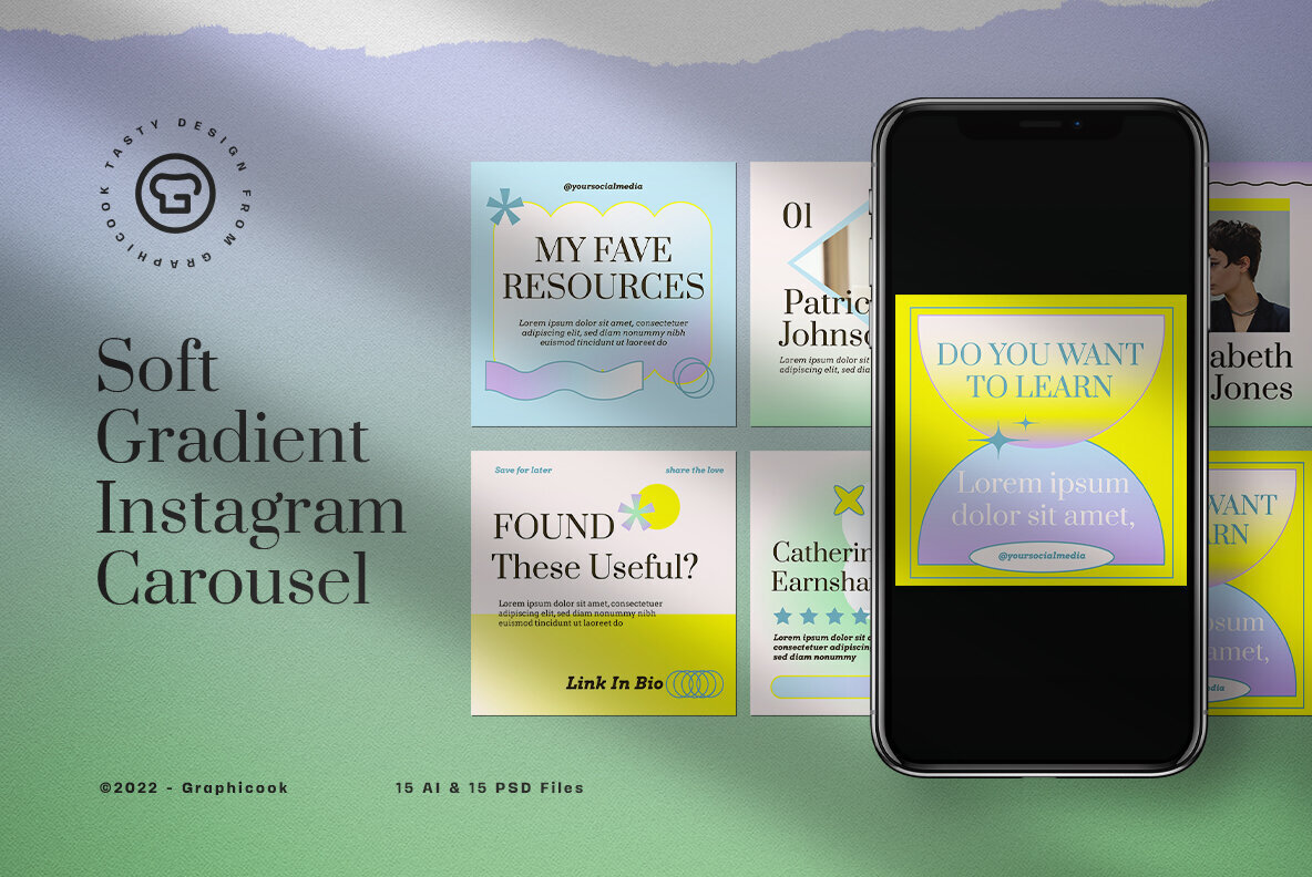 Soft Gradient Podcast Instagram Carousel 1