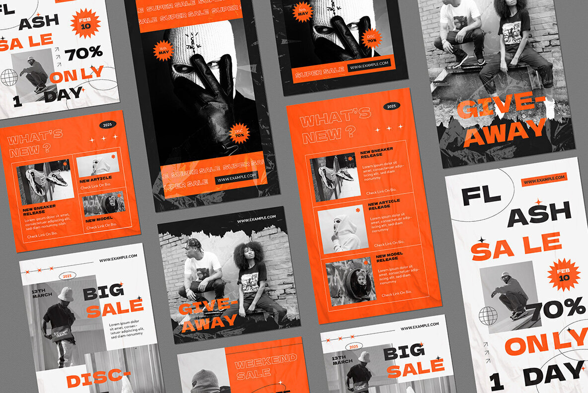 Black Hypebeast Fashion Sale Instagram Pack 3