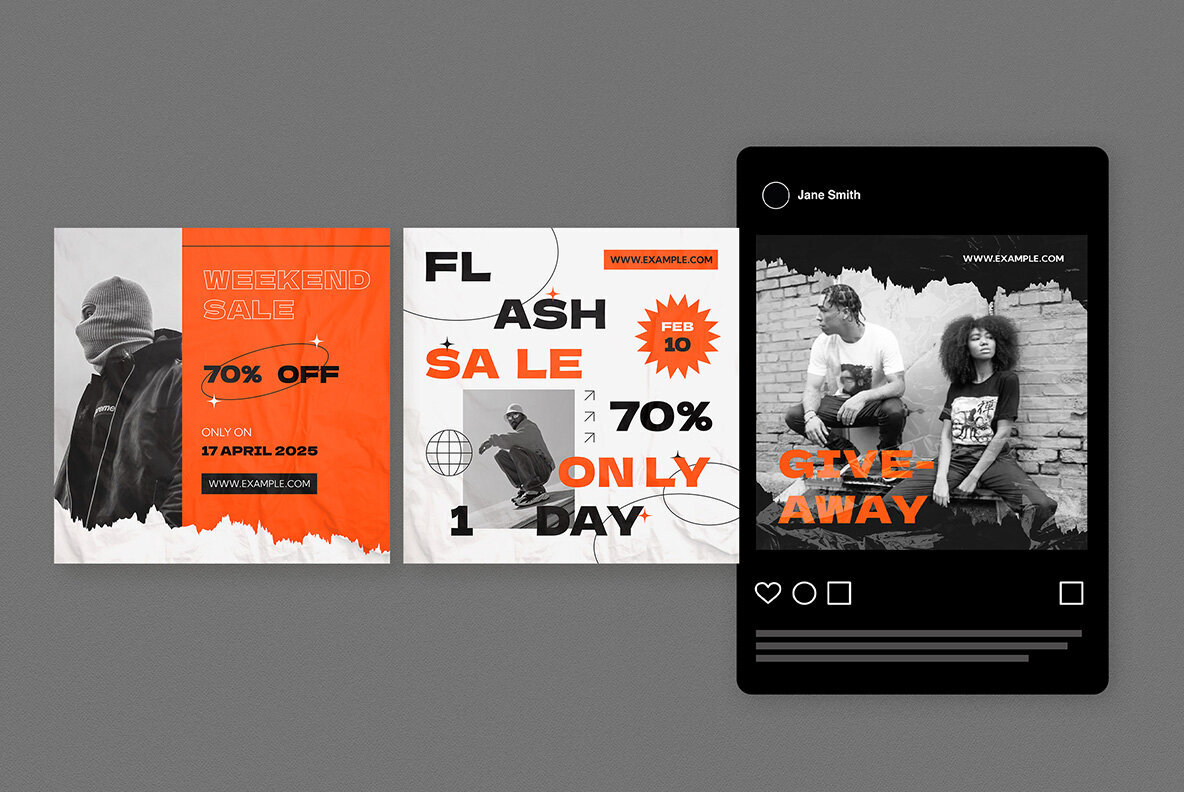 Black Hypebeast Fashion Sale Instagram Pack 4