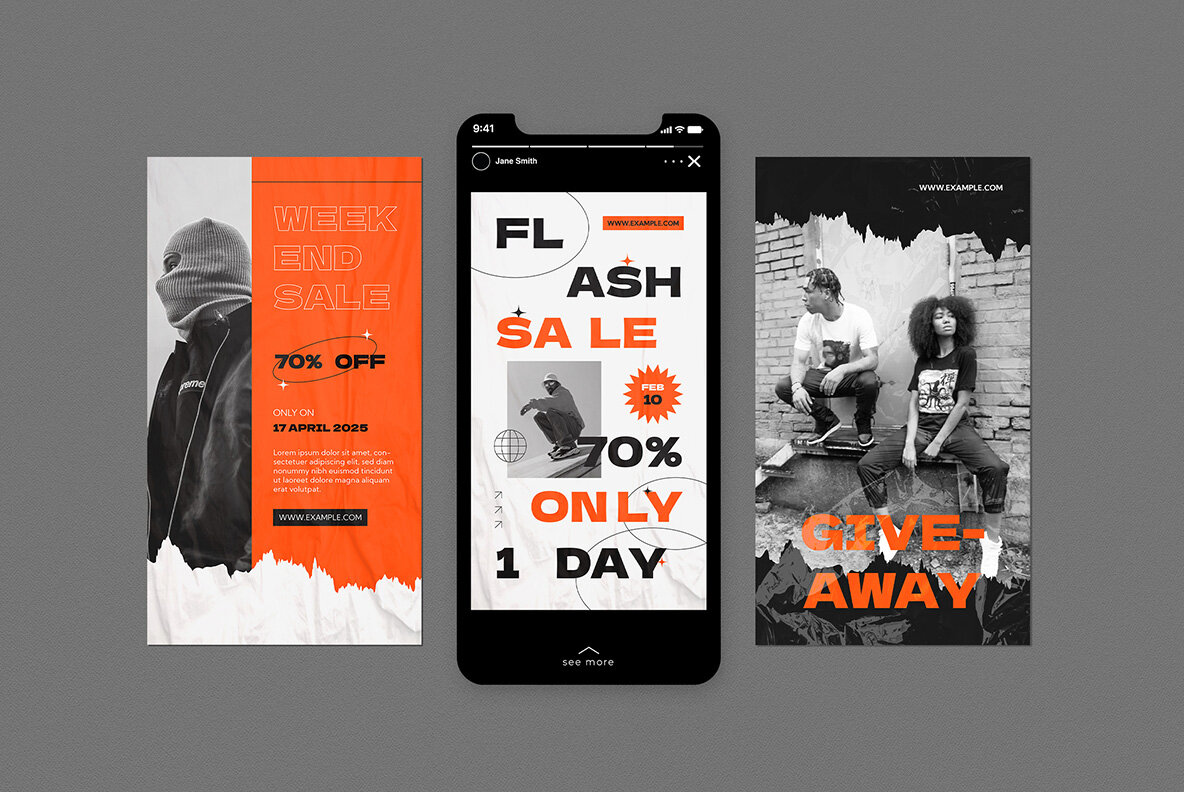 Black Hypebeast Fashion Sale Instagram Pack 6