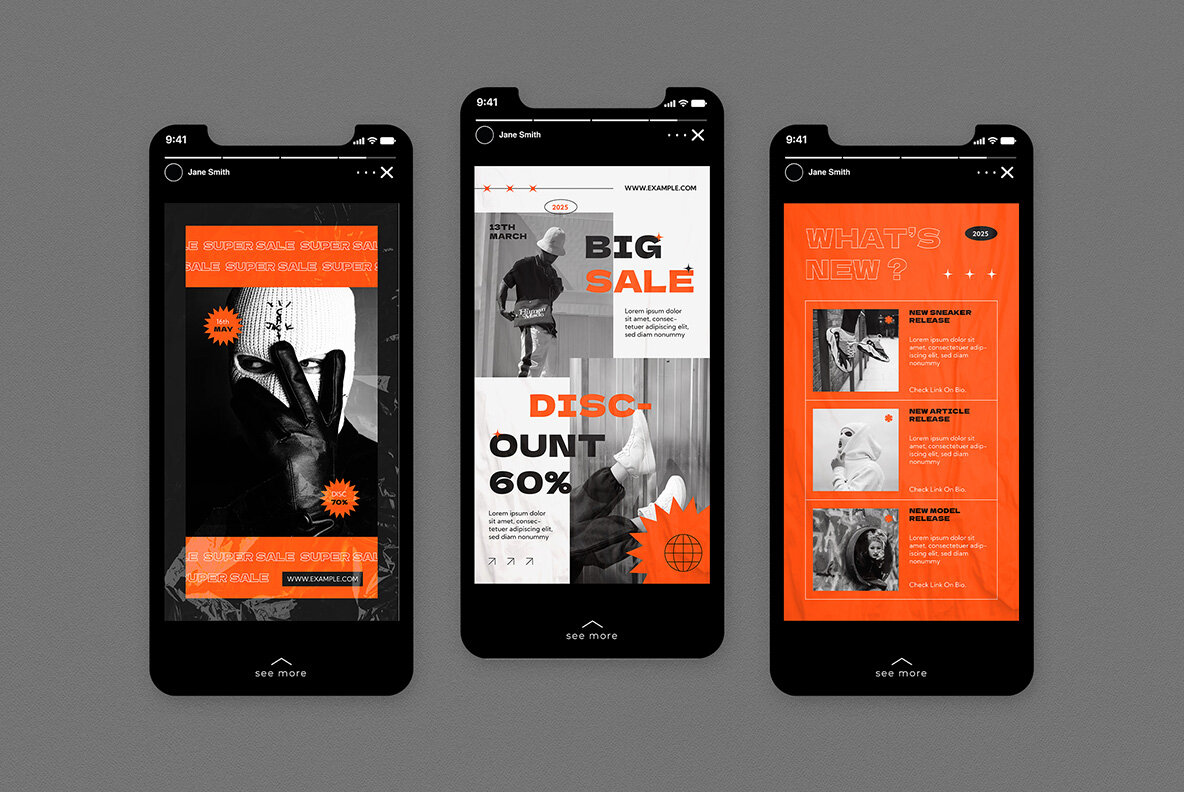 Black Hypebeast Fashion Sale Instagram Pack 7