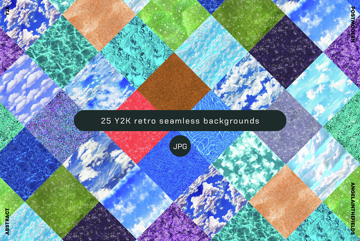 Y2K Seamless Pattern Backgrounds 3