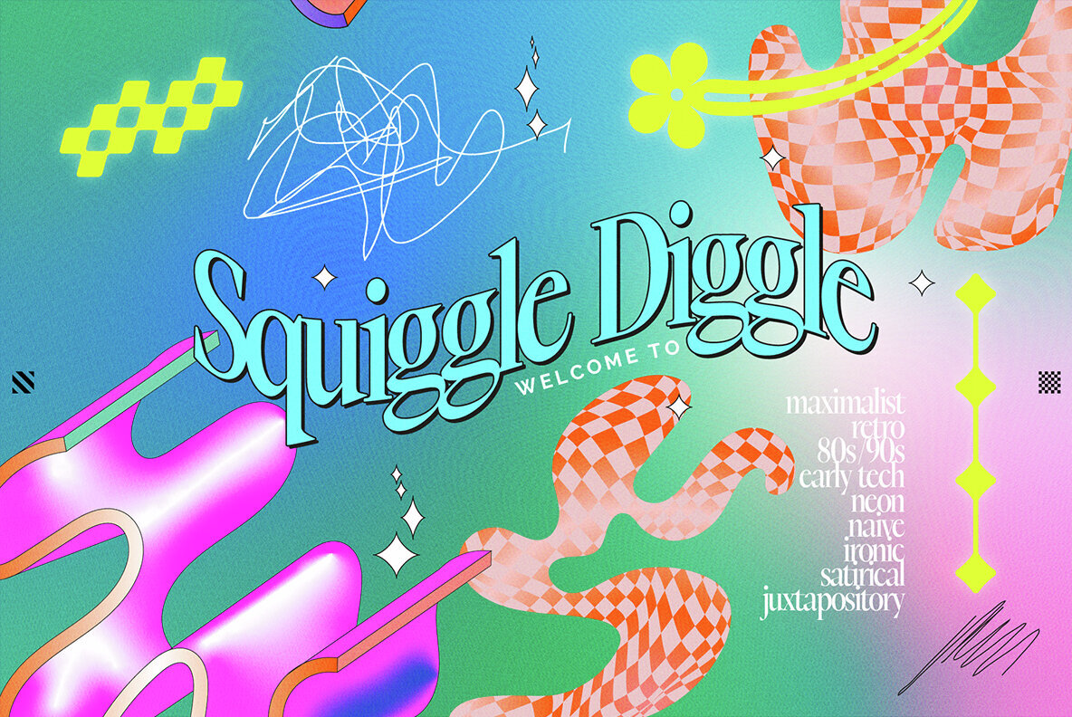 Postmodern Squiggle 2 Vector Clipart 2