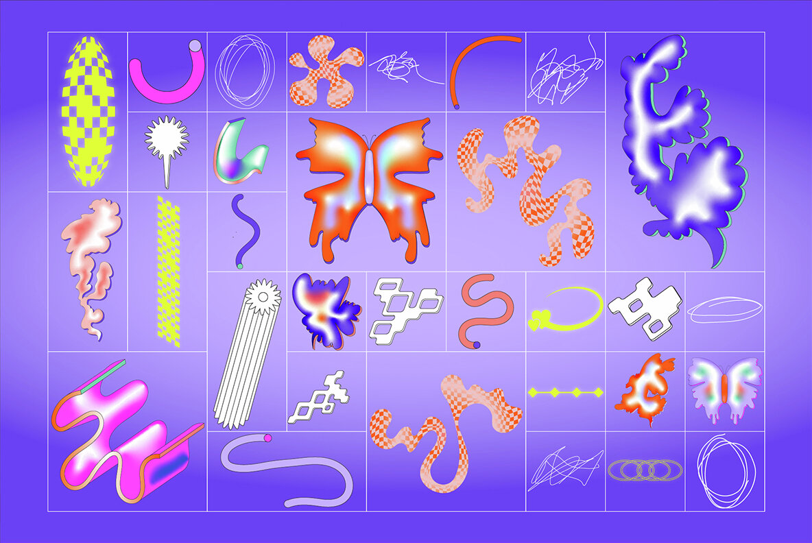Postmodern Squiggle 2 Vector Clipart 12
