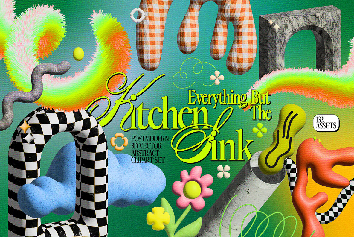 Neo 3D Postmodern Elements 1