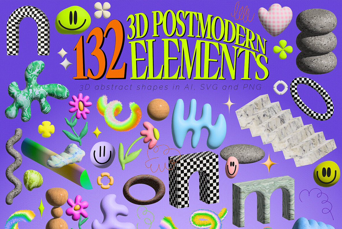 Neo 3D Postmodern Elements 4