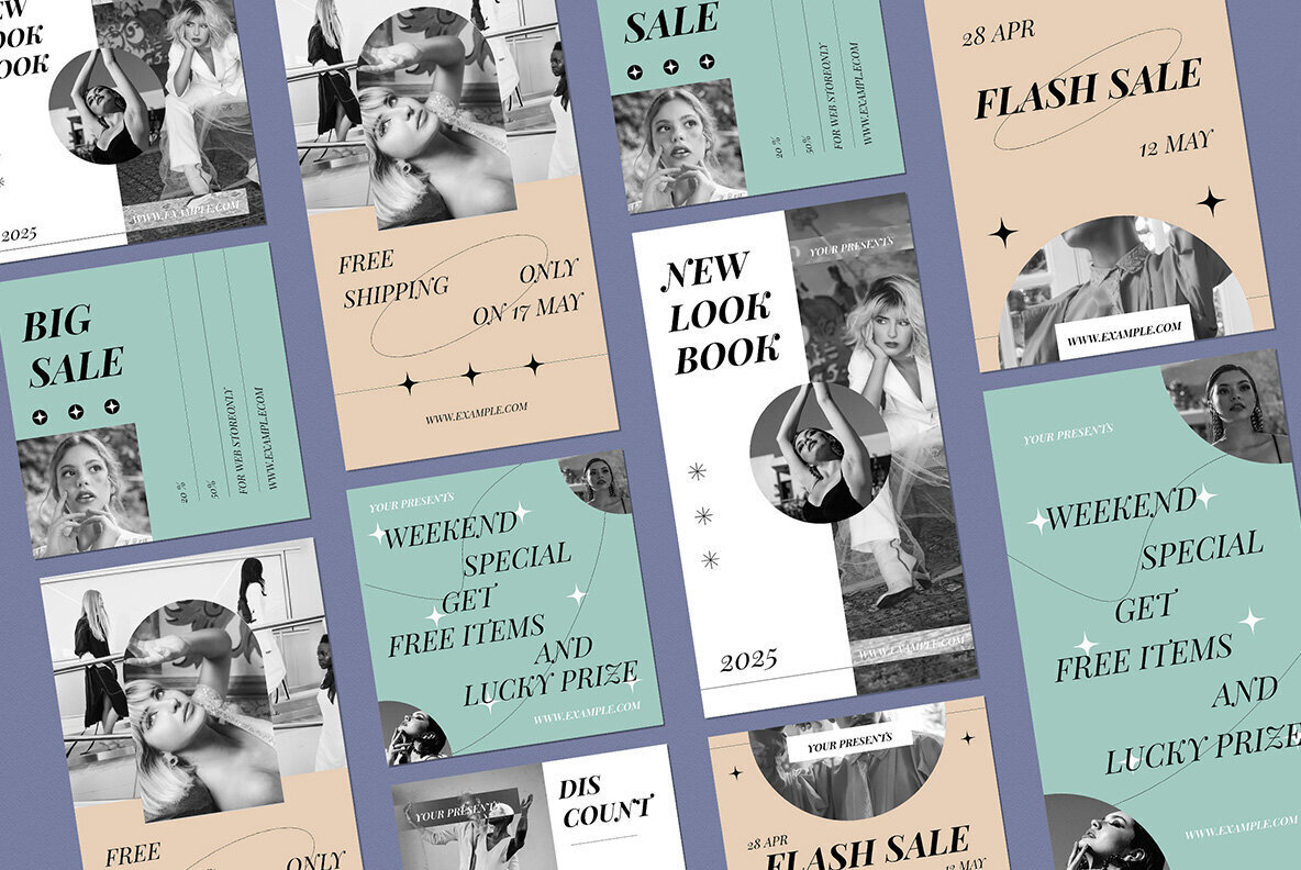 Sage Minimalism Fashion Instagram Pack 3