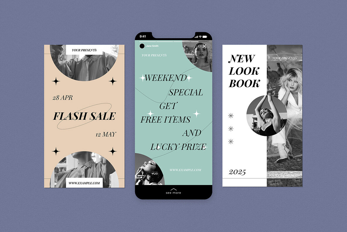 Sage Minimalism Fashion Instagram Pack 6