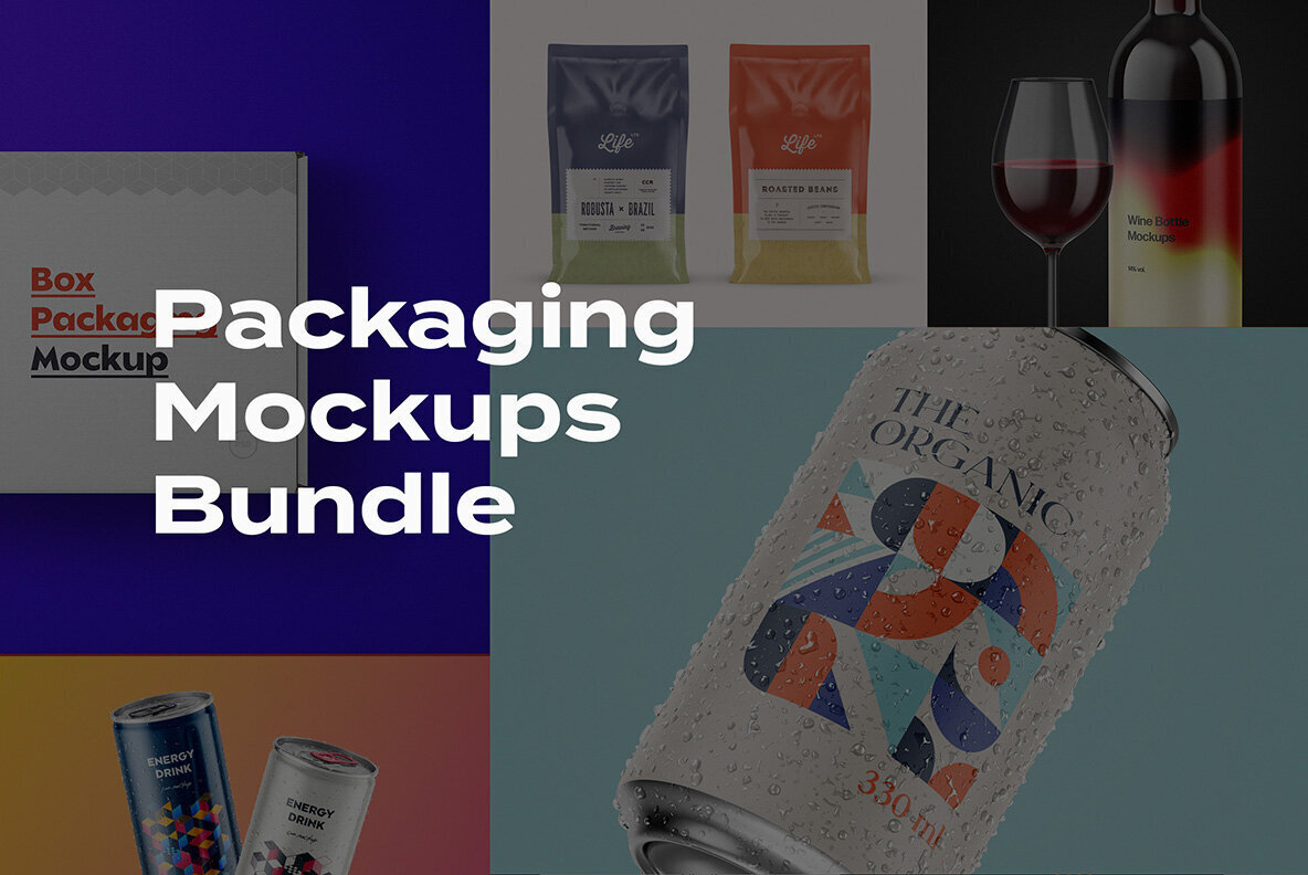 Packaging Mockups Bundle 1